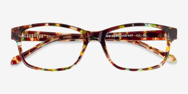 Brown Pattern Haley -  Plastic Eyeglasses