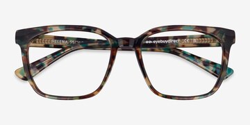 Green Tortoise Helena -  Plastic Eyeglasses