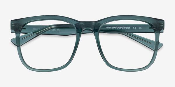 Clear Green Rowen -  Plastic Eyeglasses