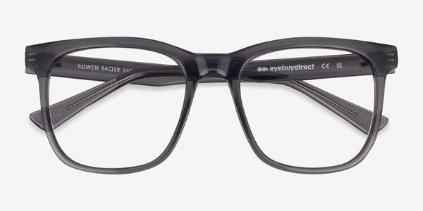 Clear Gray Rowen -  Plastic Eyeglasses