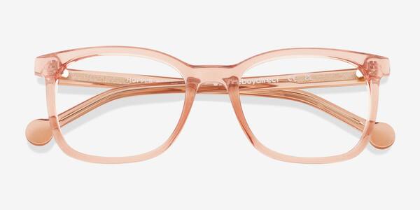 Clear Pink Hopper -  Plastic Eyeglasses