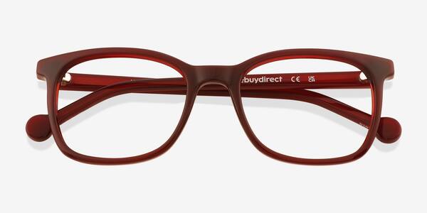 Clear Red Hopper -  Plastic Eyeglasses