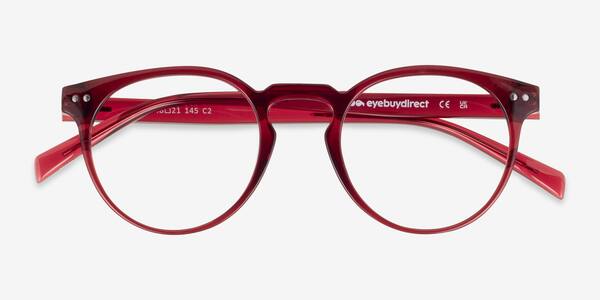 Clear Red Jack -  Plastic Eyeglasses