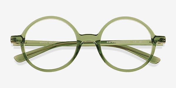 Clear Green Magic - Plastic Eyeglasses Clear Green Magic - Plastic Eyeglasses