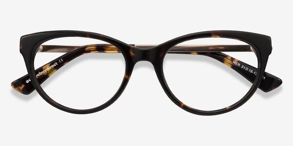 Tortoise Her -  Acetate-metal Eyeglasses