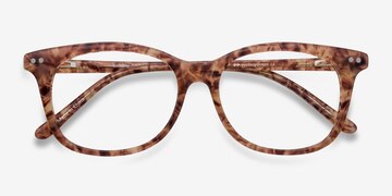 Brown/Floral Brittany -  Colorful Acetate Eyeglasses