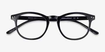 Clear/Black Instant Crush -  Lightweight Plastic Eyeglasses