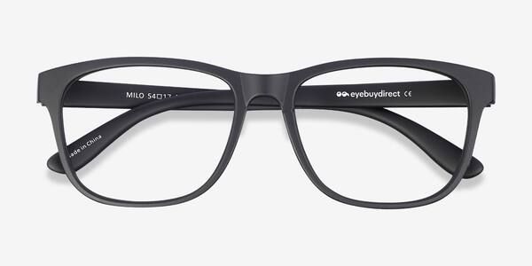 Matte Black Milo -  Plastique Lunettes de vue