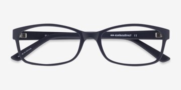 Matte Navy Beads -  Lightweight Plastic Eyeglasses