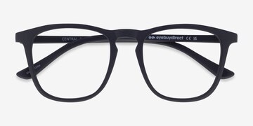 Matte Black Central -  Légèreté Plastique Lunettes de vue