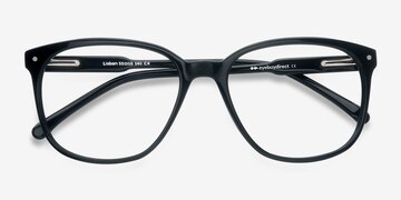 Noir Lisbon -  Designer Acétate Lunettes de vue