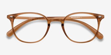 Clear Copper Hubris -  Lightweight Plastic Eyeglasses
