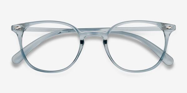 Clear Blue Hubris -  Plastic Eyeglasses