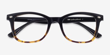 Black Brown Drama -  Plastic Eyeglasses