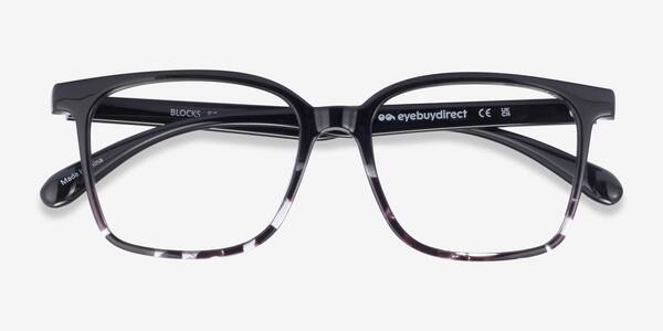 Black Clear Blocks -  Plastic Eyeglasses