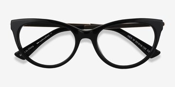 Black Her -  Vintage Acetate Eyeglasses