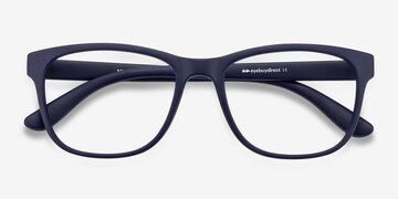 Matte Navy Milo -  Lightweight Plastic Eyeglasses