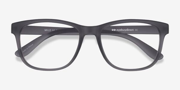 Matte Gray Milo -  Plastique Lunettes de vue