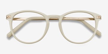 White Daphne -  Plastic Eyeglasses