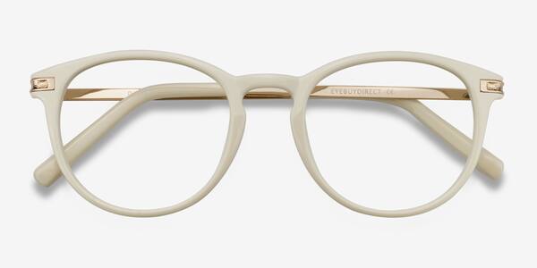 White Daphne -  Plastic-metal Eyeglasses