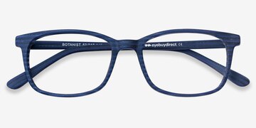 Navy Striped Botanist -  Acetate Eyeglasses