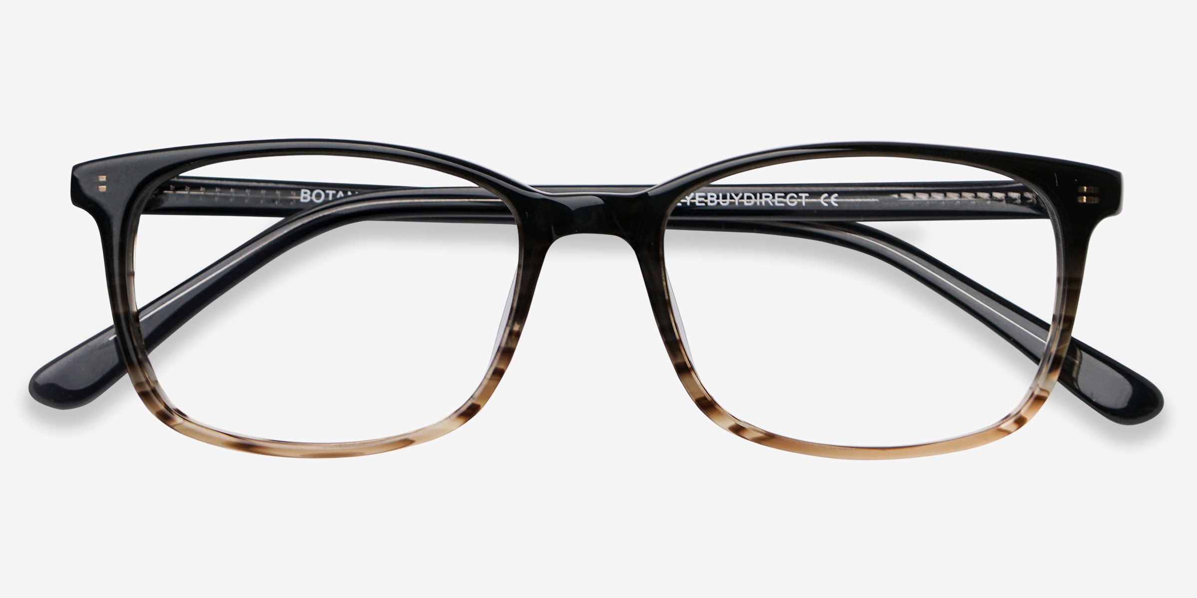 Botanist Rectangle Gray Brown Full Rim Eyeglasses | Eyebuydirect 