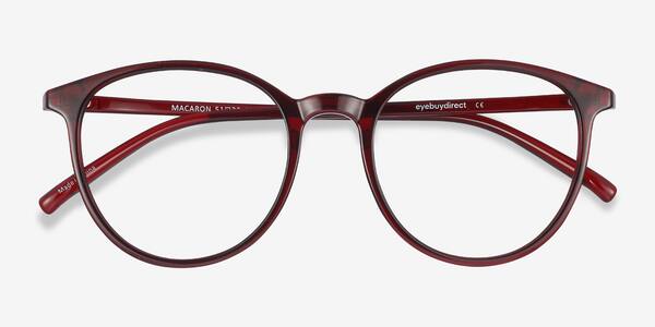 Burgundy Macaron -  Plastic Eyeglasses