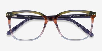 Green Striped North -  Mode Acétate Lunettes de vue