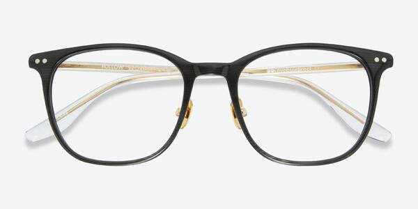 Black Golden Follow -  Acetate Eyeglasses