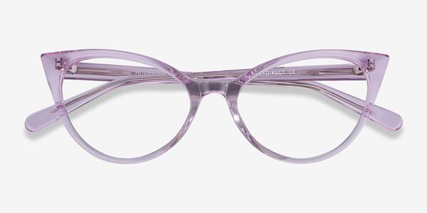 Clear Purple Quartet -  Acetate Eyeglasses