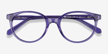 Clear Purple Trust -  Acetate Eyeglasses