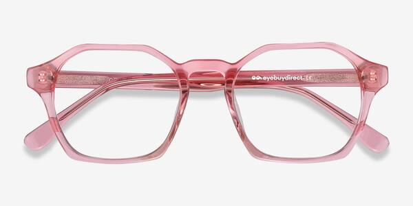 Clear Pink Orchid -  Acetate Eyeglasses