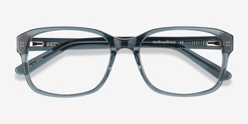 Clear Gray Tobias -  Vintage Acetate Eyeglasses