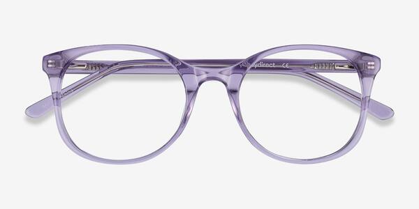 Clear Purple Greta -  Acetate Eyeglasses