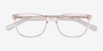 Clear Beige Lena -  Acetate Eyeglasses