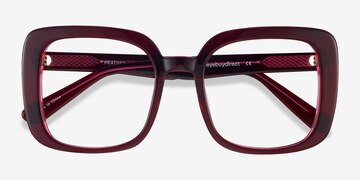 Burgundy Heather -  Vintage Acétate Lunettes de vue