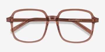 Clear Brown Gaston -  Vintage Acétate Lunettes de vue
