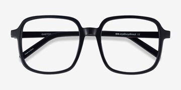 Black Gaston -  Vintage Acetate Eyeglasses