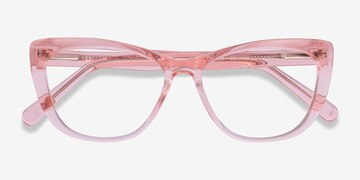 Clear Pink Charlotte -  Acetate Eyeglasses