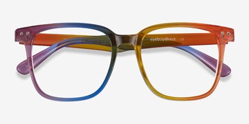 Southood Rainbow Glasses Frame With Free Rainbow Case