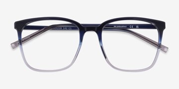 Gradient Blue House -  Metal Eyeglasses