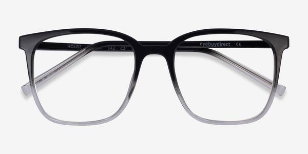 Gradient Black House -  Metal Eyeglasses