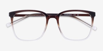 Gradient Brown House -  Metal Eyeglasses