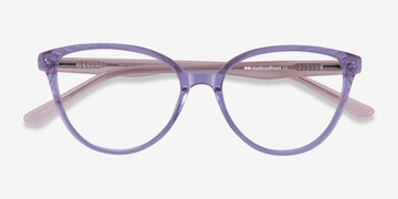 Clear Purple Pink Wonder -  Colorful Acetate Eyeglasses