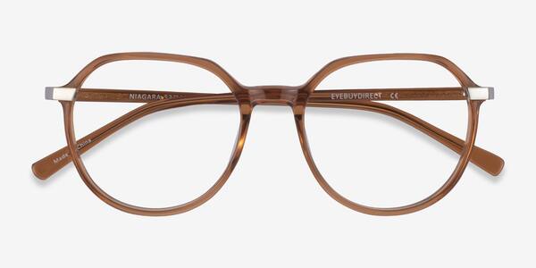 Clear Brown Niagara -  Acetate Eyeglasses
