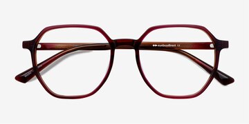 Brown   Pink Tiki -  Geek Acetate Eyeglasses