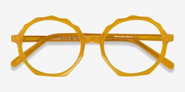 Clear Yellow Anemone -  Acetate Eyeglasses