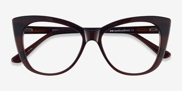 Dark Brown Jenna -  Acetate Eyeglasses