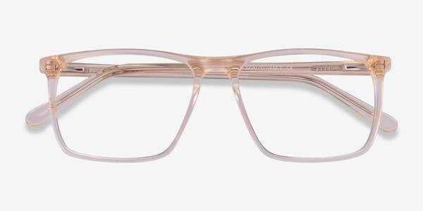 Clear Yellow Fairmont -  Acetate Eyeglasses