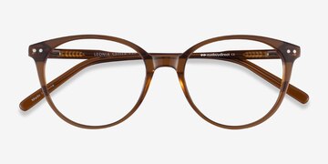 Clear Brown Leonia -  Acétate Lunettes de vue